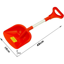 * 8664 MOCNA ALUMINIOWA ŁOPATA ŁOPATKA DO PIASKU 48cm