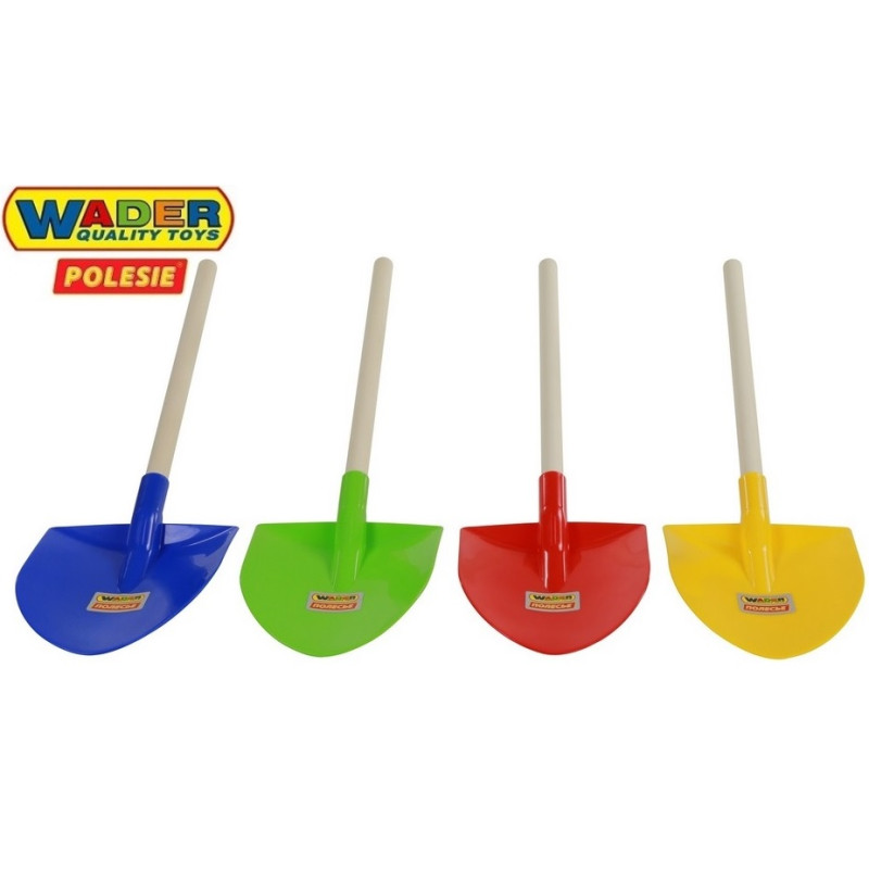 51639 DUŻA 54,5cm ŁOPATA SZPADEL DO PIASKU PIASKOWNICY DREWNO  WADER - POLESIE