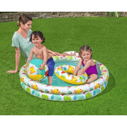51124 Bestway 122 x 20 cm Basen brodzik dmuchany dla dzieci kółko piłka