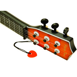 * 0675 DUŻA PLASTIKOWA GITARA DLA DZIECI 6 STRUN 