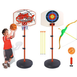 * 0101 REGULOWANY KOSZ KOSZYKÓWKA NA STOJAKU + ŁUK 150cm