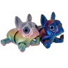 1473 Figurka Piesek Bulldog Francuski 3D Tęczowy i Holograficzny