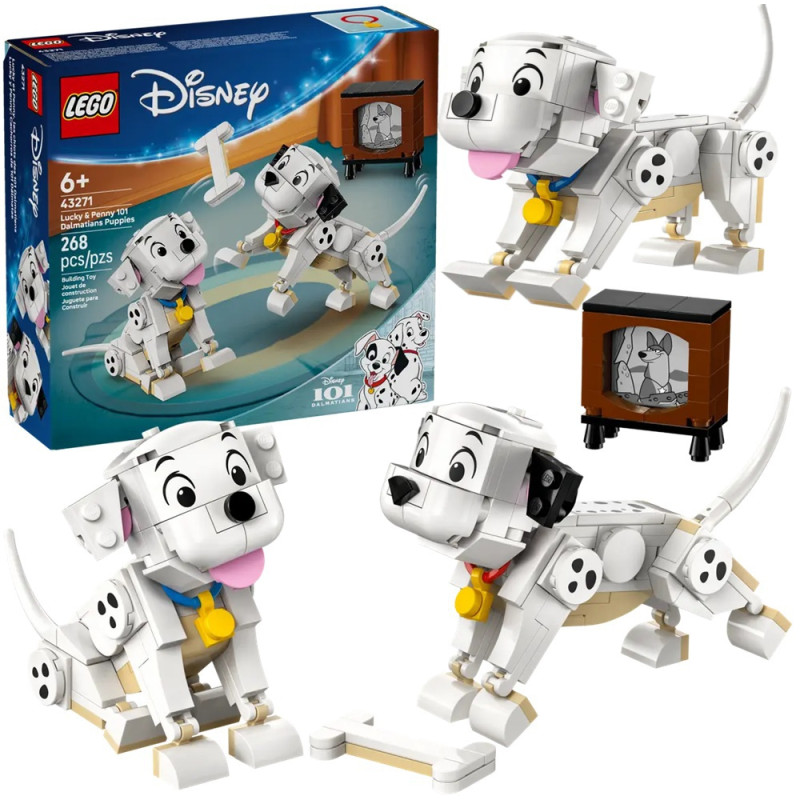 43271 Klocki Lego Disney 101 dalmatyńczyków Szczeniaczki Szczęściarz i Penny