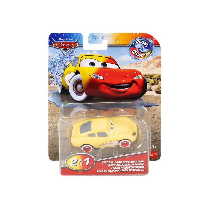 0799 Auto Cars Disney Pixar 2w1 Cruisin Lightning McQueen zmieniający kolor 