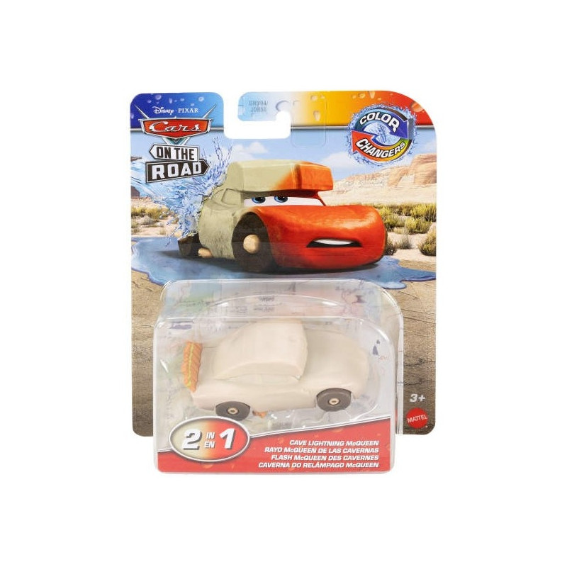 0829 Auto Cars Disney Pixar 2w1 Cave Lightning McQueen zmieniający kolor