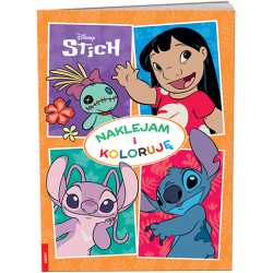 5877 Disney Stich Naklejam i Koloruję Praca zbiorowa