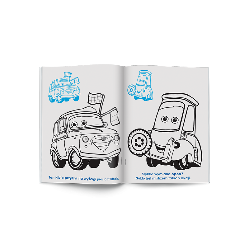 5822 Disney Pixar Auta Kolorowanka z naklejkami Praca zbiorowa