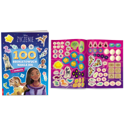 3040 Disney Życzenie 100 Brokatowych Naklejek Praca Zbiorowa