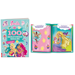 1619 Barbie 100 Brokatowych Naklejek Praca Zbiorowa