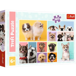 4122 Puzzle 160 elementów trefl Psia Przyjaźń 
