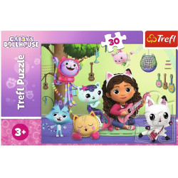 3016 Puzzle 30 elementów Trefl Koci Domek Gabi 
