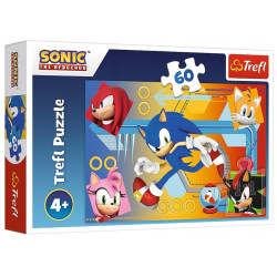 3871 Trefl puzzle 60 Elementów Sonic, Sonic w akcji 