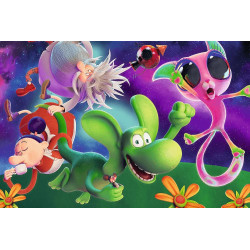 4862 Trefl puzzle 100 elementów Smok Diplodok, Smok Diplodok i przyjaciele 