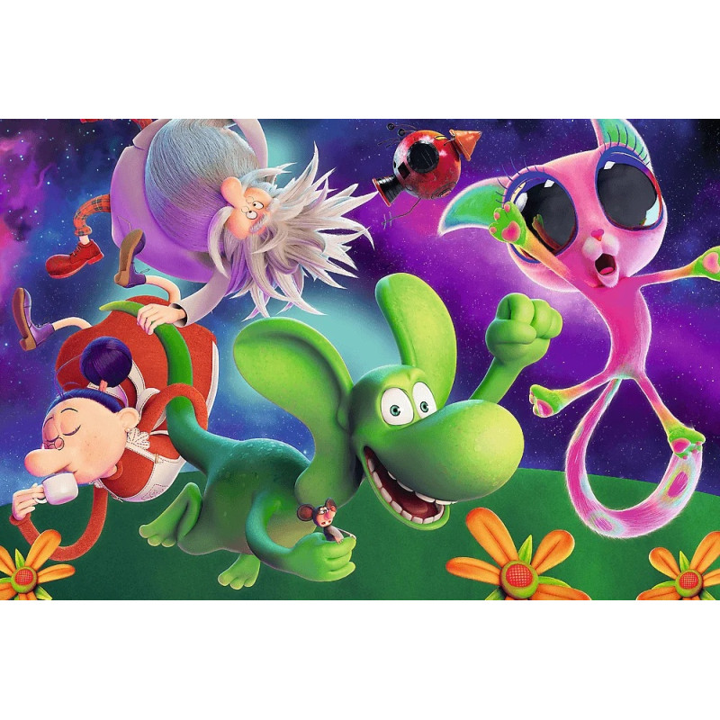 4862 Trefl puzzle 100 elementów Smok Diplodok, Smok Diplodok i przyjaciele 
