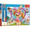 8183 Trefl puzzle 100 elementów Psi Patrol w blasku Skye Glitter puzzle 