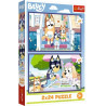4462 Trefl puzzle  2x24 elementy Zabawna Bluey dwa obrazki