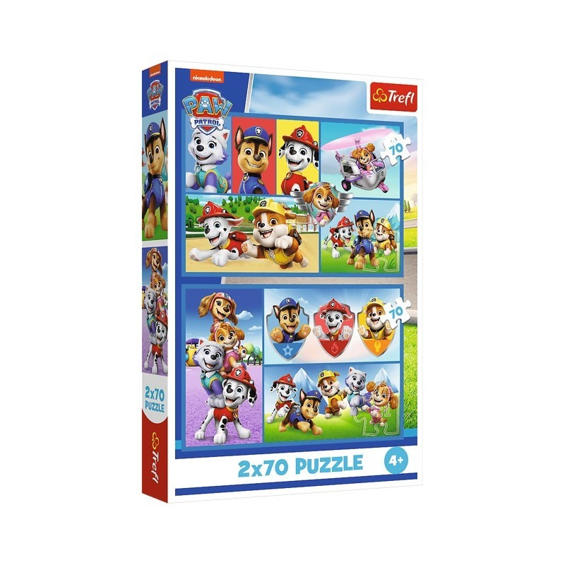 4417 Trefl Puzzle 2x70 elementów Psi Patrol rządzi 