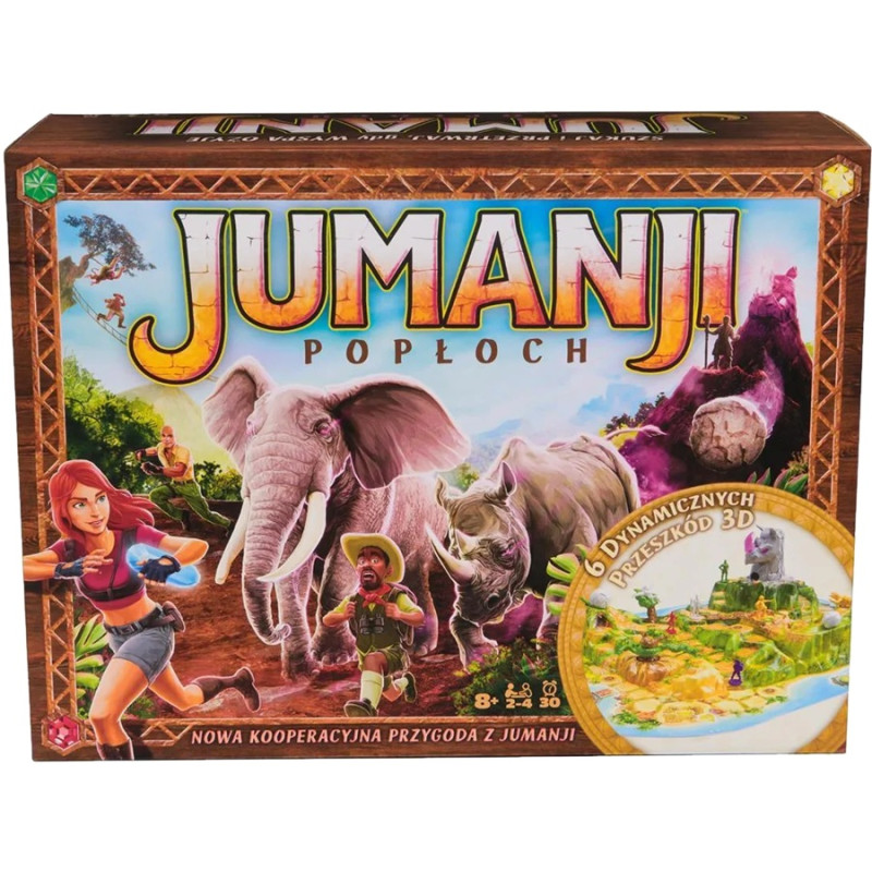 2347 Gra planszowa rodzinna Jumanji Popłoch kooperacyjna gra