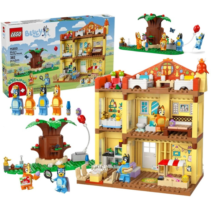 11203 Klocki Lego Bluey - Dom rodzinny Blue 382 elementy 