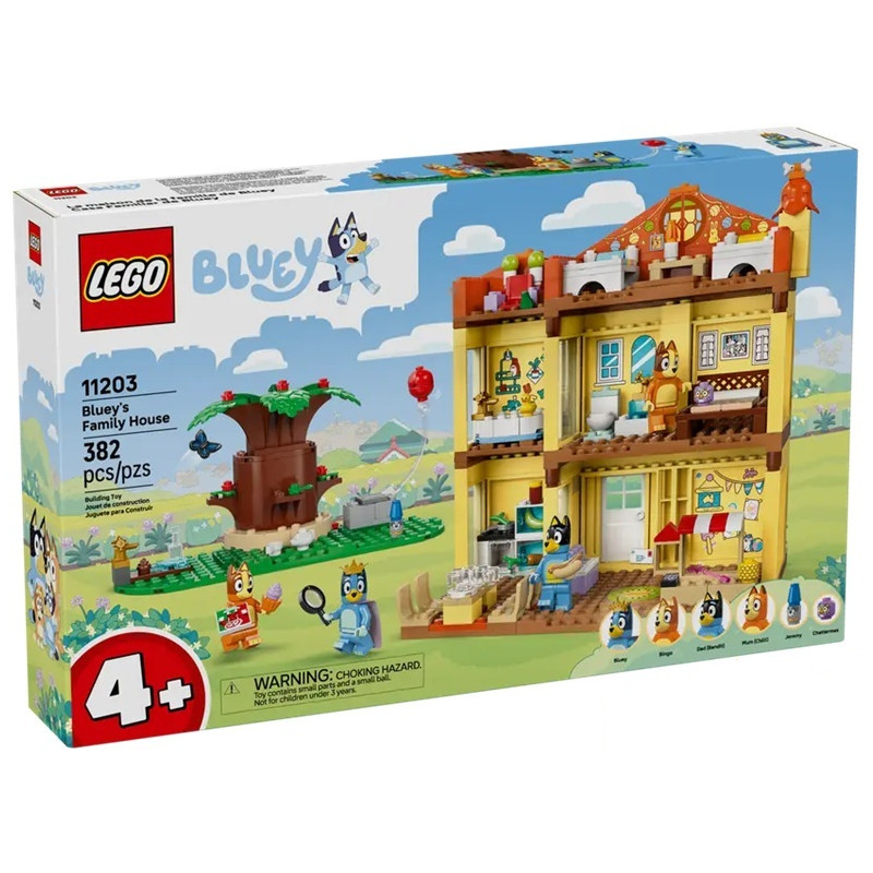 11203 Klocki Lego Bluey - Dom rodzinny Blue 382 elementy 