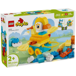 10448  Klocki Lego Duplo 3w1 Zwierzątka na kółkach 58 elementów