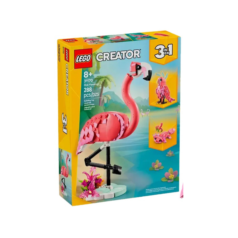 31170 Klocki Lego Creator Dzikie zwierzęta: różowy flaming 288 elementów 