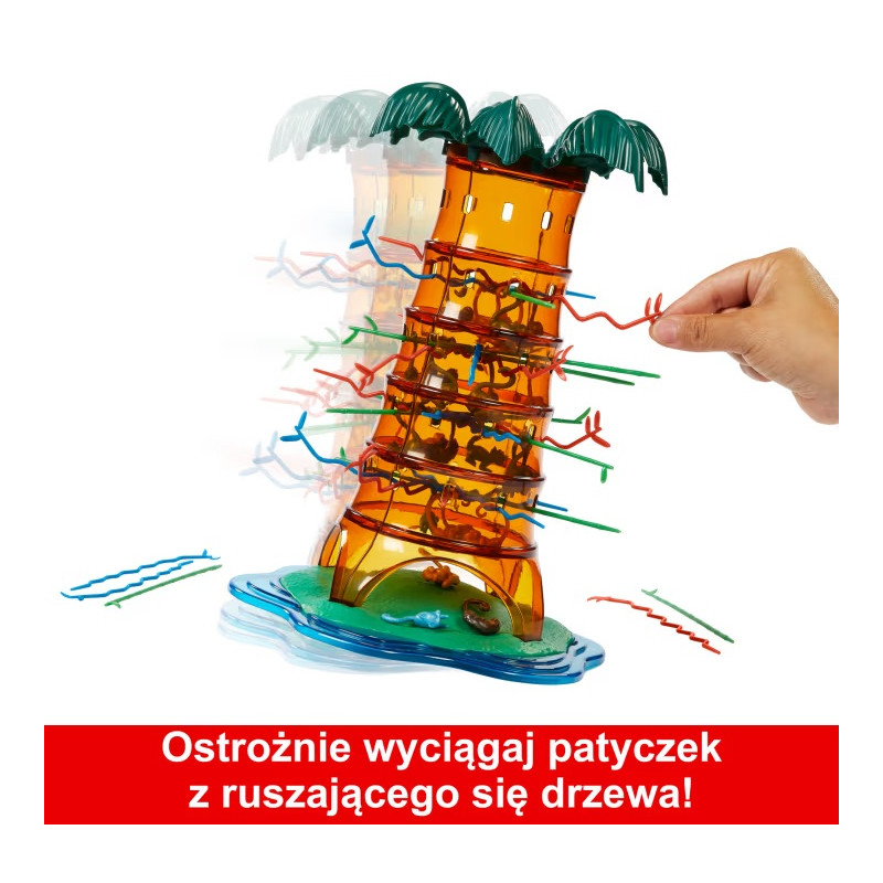8849  Gra zręcznościowa Spadające małpki Zabawa na drzewie rodzinna Mattel