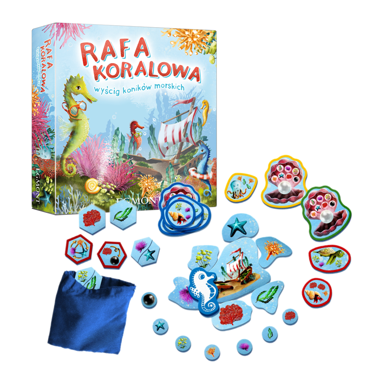 0639 Gra zręcznościowa Rafa Koralowa Wyścig Koników Morskich Egmont 
