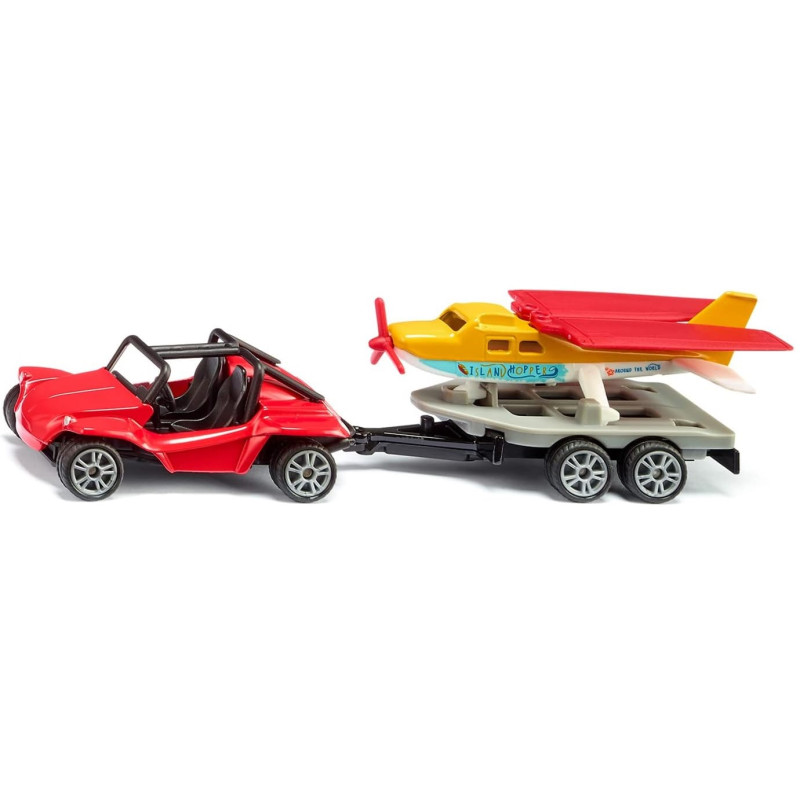 1696 SIKU SAMOCHÓD BUGGY Z PRZYCZEPĄ Z SAMOLOTEM 