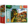 1375 PUZZLE MINI MAXI 20 ELEMENTÓW POZNAJ ŚWIAT DINOZAURÓW TREFL 