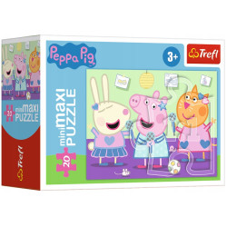 1269 PUZZLE MINI MAXI 20 ELEMENTÓW BEZTROSKI DZIEŃ ŚWINKI PEPPY TREFL