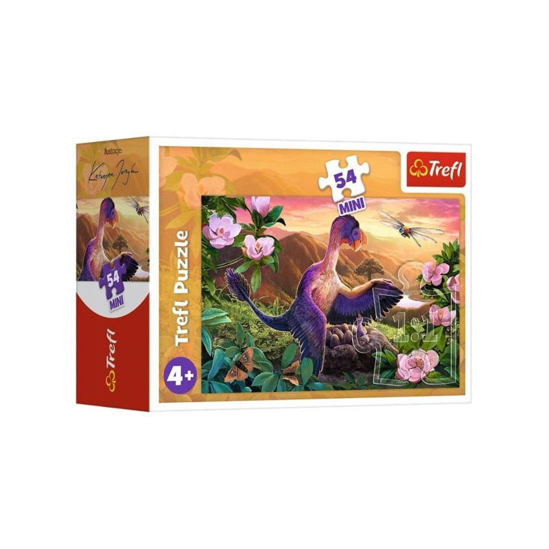 7280 PUZZLE MINI 54 ELEMENTY NIESAMOWITE DINOZAURY TREFL