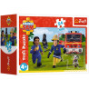 7617 PUZZLE MINI 54 ELEMENTY STRAŻAK SAM W GOTOWOŚCI TREFL