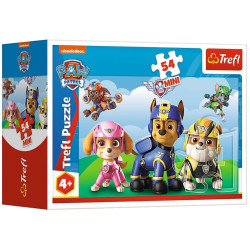 7563 PUZZLE MINI 54 ELEMENTY PSI PATROL BĄDŹ JAK PSI PATROL TREFL