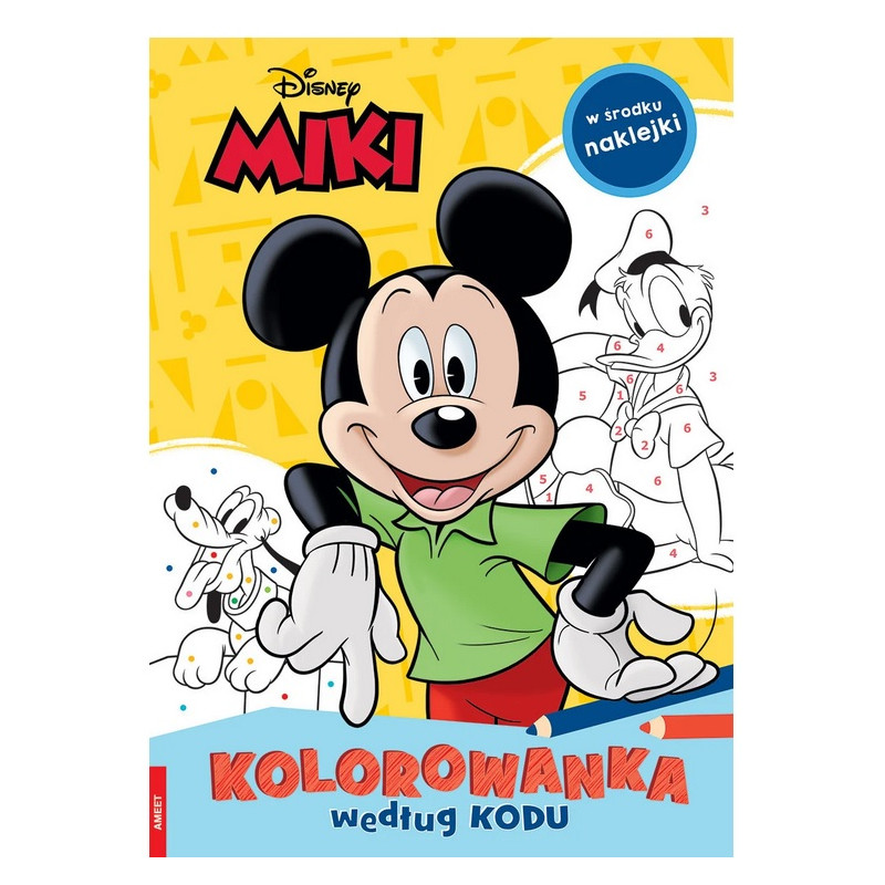 0636 Disney Myszka Miki kolorowanka według kodu Praca zbiorowa