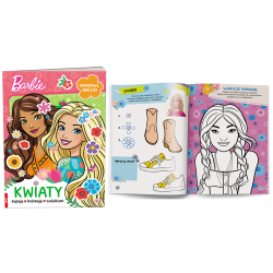 4993 Barbie Kwiaty Rysuję Koloruję Ozdabiam Praca zbiorowa