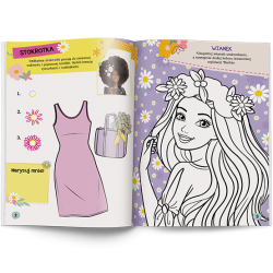 4993 Barbie Kwiaty Rysuję Koloruję Ozdabiam Praca zbiorowa