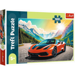 4909 Trefl puzzle 100 elementów Wyścig z czasem