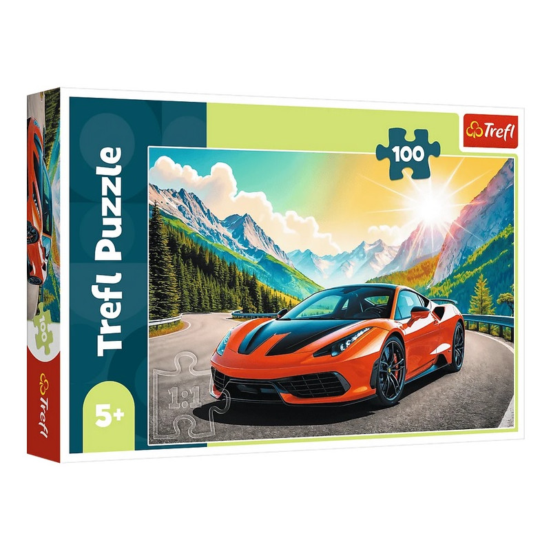 4909 Trefl puzzle 100 elementów Wyścig z czasem