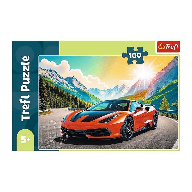 4909 Trefl puzzle 100 elementów Wyścig z czasem
