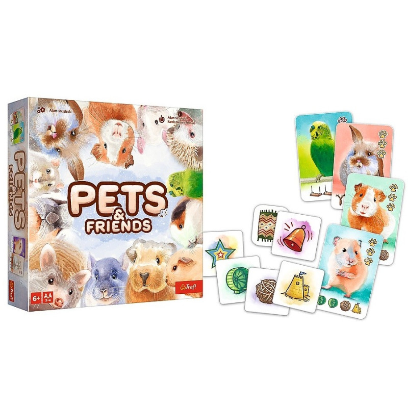 4432 Trefl Gra Planszowa Pets & Friends Zwierzątka