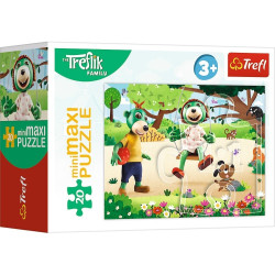 1542 Puzzle Mini Maxi 20 elementów Rodzina Treflików Dzień Treflików Trefl