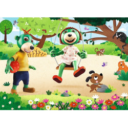 1542 Puzzle Mini Maxi 20 elementów Rodzina Treflików Dzień Treflików Trefl