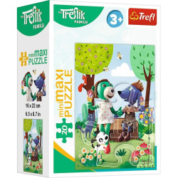 1528 Puzzle Mini Maxi 20 elementów Rodzina Treflików Dzień Treflików Trefl