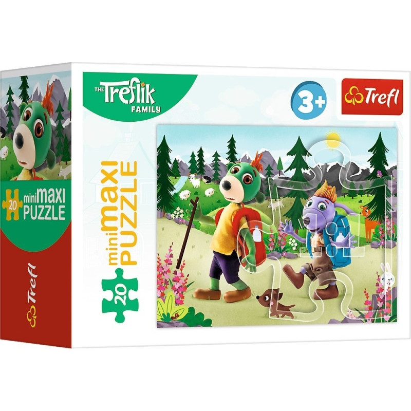 1559 Puzzle Mini Maxi 20 elementów Rodzina Treflików Dzień Treflików Trefl
