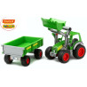 8817 DUŻU 64cm TRAKTOR Z TUREM + PRZYCZEPA GUMOWE KOŁA WADER- POLESIE