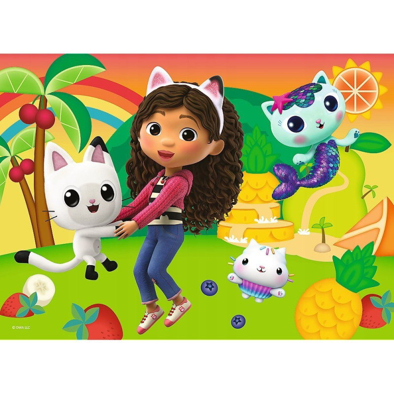 1580 Puzzle Mini Maxi 20 elementów Koci Domek Gabi Kolorowy dzień Gabi 