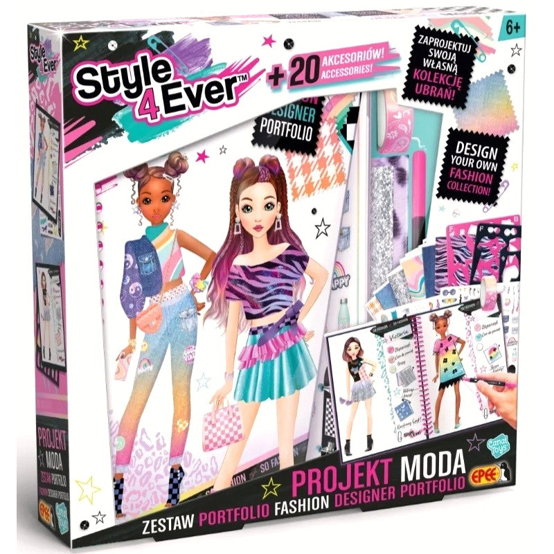 4743 Zestaw kreatywny Projekt moda Portfolio