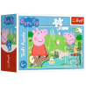 6252 Puzzle mini 54 elementy Świnka Peppa Wesoły dzień świnki Peppy Trefl