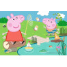 6252 Puzzle mini 54 elementy Świnka Peppa Wesoły dzień świnki Peppy Trefl